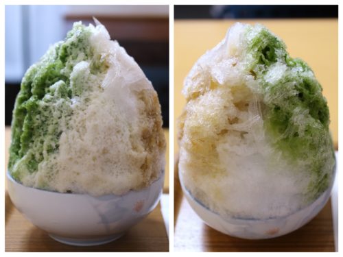 丁寧に作られた4色の氷