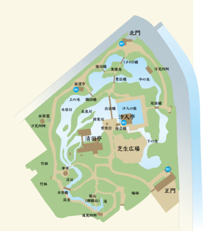 庭園のマップ