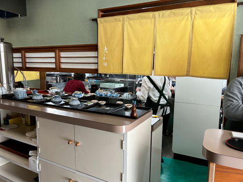 店内の受付カウンター