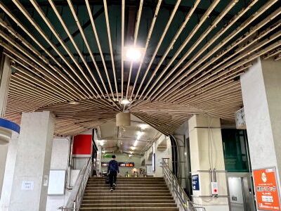 『再開発名鉄堀田駅①』レトロフィーチャーな半世紀超えデザイン
