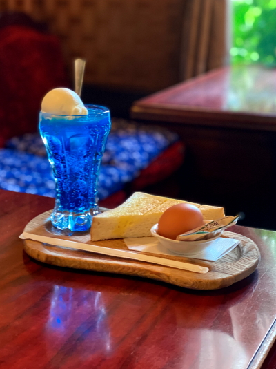 喫茶愛のクリームソーダ