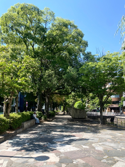 岡山駅から岡山禁酒會舘へ散策しながら向かう街並み