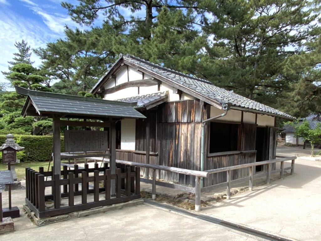 萩の街で見かけた吉田松陰ゆかりの案内板