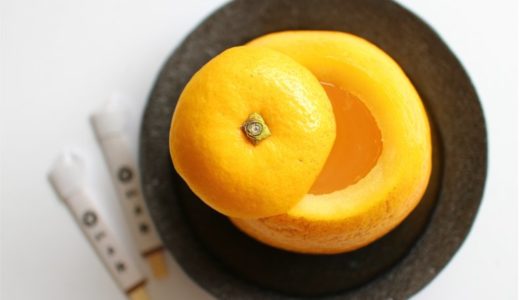 ２つの味を楽しめる仙太郎柑橘ゼリーまるごと河内熟子（かわちじゅくし）が贅沢
