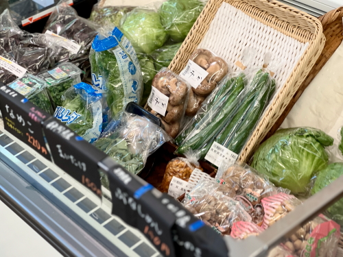 もりのベーカリー(もりのマルシェ)で販売されている新鮮な野菜